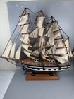 Lot Of 2 Vintage Wooden Model Sailing Ships Gorch Fock   Kershones 12    Repair
