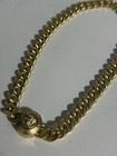 Solid Gold Cuban Versace Designer Woman Chain