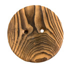 Vintage Cryptomeria Large Wood Carved Button Sewing Crafts