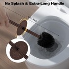 Bronze Brush And Holder Set   stainless Steel Heavy Duty Bowl Brush   extra Long    
