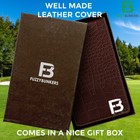 Quality Leather Golf Scorecard Holder - Yardage Book Cover - Golf Yardage Book -