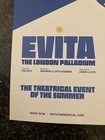 Evita Jamie Lloyd Rachel Zegler London West End Revival Summer 2025 Rare Ad 