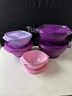 Tupperware Servalier Classic Bowls Set New Set Of 5 Pink And Purple