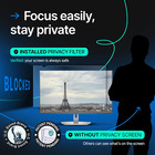 24-inch Privacy Screen Filter For Monitor     16 9 Anti-glare  Blue Light Blocking