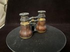 Vintage Chevalier Paris Vintage Binoculars Opera Glasses Brass   Leather