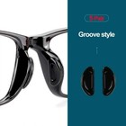 5pairs Adhesive Silicone Eyeglass Nose Pads Anti Slip Sunglasses Accessories