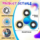Stress Relief Fidget Spinner 2 Pack  Steel Bearing Focus Toy For Autism