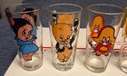 Vintage 1973 Looney Tunes Pepsi Collector Series Glasses Brockway Black Letters