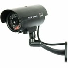 2 Pack Ir Bullet Fake Dummy Surveillance Security Camera W  Record Light - Black