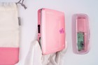 Sony Mz-eh50 Pink Hi-md Minidisc Md Player With Dock And Pouch  demo   Plays 