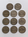 Silver War Nickels Pds Set Of 11 Coins 1942-1945 Circulated And Toned 35  Silver