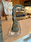 Beautiful Bronze Horse Sculpture-on Thick Acrylic Won  Find One Like This  