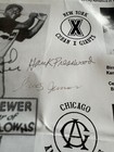 Vintage Negro League Baseball Poster 1940   s-1960   s With  Autographs Presswood