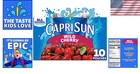 Delicious Wild Cherry Juice Pouches - 10 Pack Of 6 Fl Oz All-natural Kid Drinks