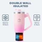 Thurston Tumbler     40oz Stainless Steel Insulated 40 Ounces  Gradient Pink