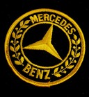 3    Gold Mercedes Benz Collectable Amg Car  Embroidered Patch - Iron On   Sticker