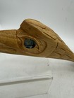 Hand Carved Native American Ceremonial Feast Spoon With Abalone Eyes