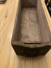 Antique Treadle Sewing Machine Drawer Solid Wood Organizer Std 4x5x15 Brass Pull