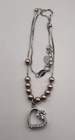 Sterling Silver Anklet With Cz Heart Charm 10 25-11 25  Dainty Box Chain 4g