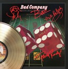 Bad Company Framed Black Wood Reproduction Signature Gold Lp Display