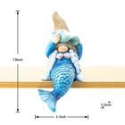 Mermaid Gnome Statue Garden Decor beach Gnomes Figurine For Outdoor Indoor Pa   