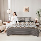  Boho Western Bed In A Bag 7 Piece Rustic Farmhouse Cabin Queen Brown Grey