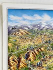 Unique Media Laminated Poster Map Greater Los Angeles  Ca- Artistic Illustration
