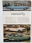1963 Chrysler New Yorker 300 Newport Print Ad