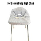 New 2-in-1 Baby Shopping Cart Cover High Chair Cover Machine Washable Portable
