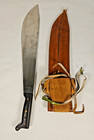 Vintage La Marca Corneta Machete With Leather Sheath No  284