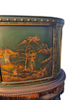 Antique Chinoiserie Curio Cabinet Hutch Vitrine Breakfront Vernis Martin Style
