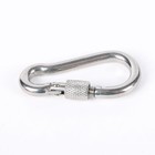 Spring Buckle With Nut Locking Carabiner Clip Snap Hook 316 Stainless Steel