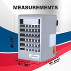 Modine Bdp 400000 Btu 3ph Natural Gas Garage Heater Blower  Steel Heat Exchanger