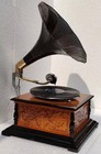 Gramophone Antique Phonograph  Win-up Record Player Phonograph Fully Working Gif