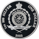 2023 Australia 1 Ounce Silver  1 Azure Kingfisher Colored Proof Ogp Coa - Stock