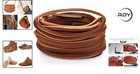 Natural Brown 3mm Braided Leather String - Perfect For Bracelets   Necklaces