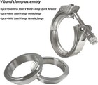 Hfs r  Stainless Steel 304 Quick Release V-band Turbo Downpipe Clamp 1 75inch