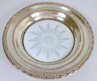 Frank Whiting Sterling Silver Talisman Rose Champagne Wine Bottle Coaster 6 5   