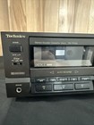 Technics Rs-tr155 Dual Cassette Home Stereo Tape Deck With Cord Vintage Works