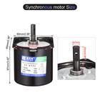 Permanent Magnet Synchronous Gear Motor 10rpm 110v 18w 50 60hz Cw ccw Ac Motor