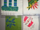 Vintage Mid Century Modern Christmas Paper Napkins Set Of 4 Retro Holiday Decor
