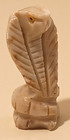 Hand Carved Soapstone Cobra Snake Figurine Peru Animal Totem Statue Stone Art