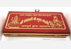 Hindu God Statue Yantra Diwali Puja Box Kubera Ganesha Laxmi Saraswati Idol Coin