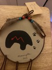Vtg  Handmade 1994 Native American Dream Catcher W  Bear Design By Morning Star