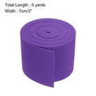 3  7cm  5 Yard Elastic Sewing Bands For Wigs Waistband Pants Purple