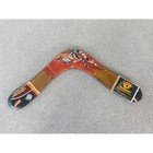 Dreamtime Australia Hand Painted Wooden Boomerang Souvenir Style Art 