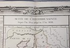 Rare Antique Map Ca  1770 Louis Desnos Suite De L histoire Sainte Holy Land