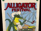 1983 Alligator Festival Poster Screen Print Signed   d - Hahnville  Louisiana