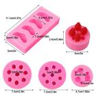 5pcs Fruit Silicone Mold Chocolate Baking Jelly Fondant Cake Decorating Tools