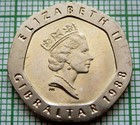 Gibraltar Elizabeth Ii 1988 Aa 20 Pence  Our Lady Of Europa  Unc Km  16